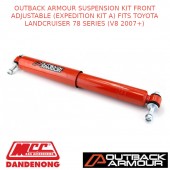 OUTBACK ARMOUR SUSPENSION FRONT ADJ BYPASS EXPD KIT A FITS TOYOTA LC 78S V8 07+